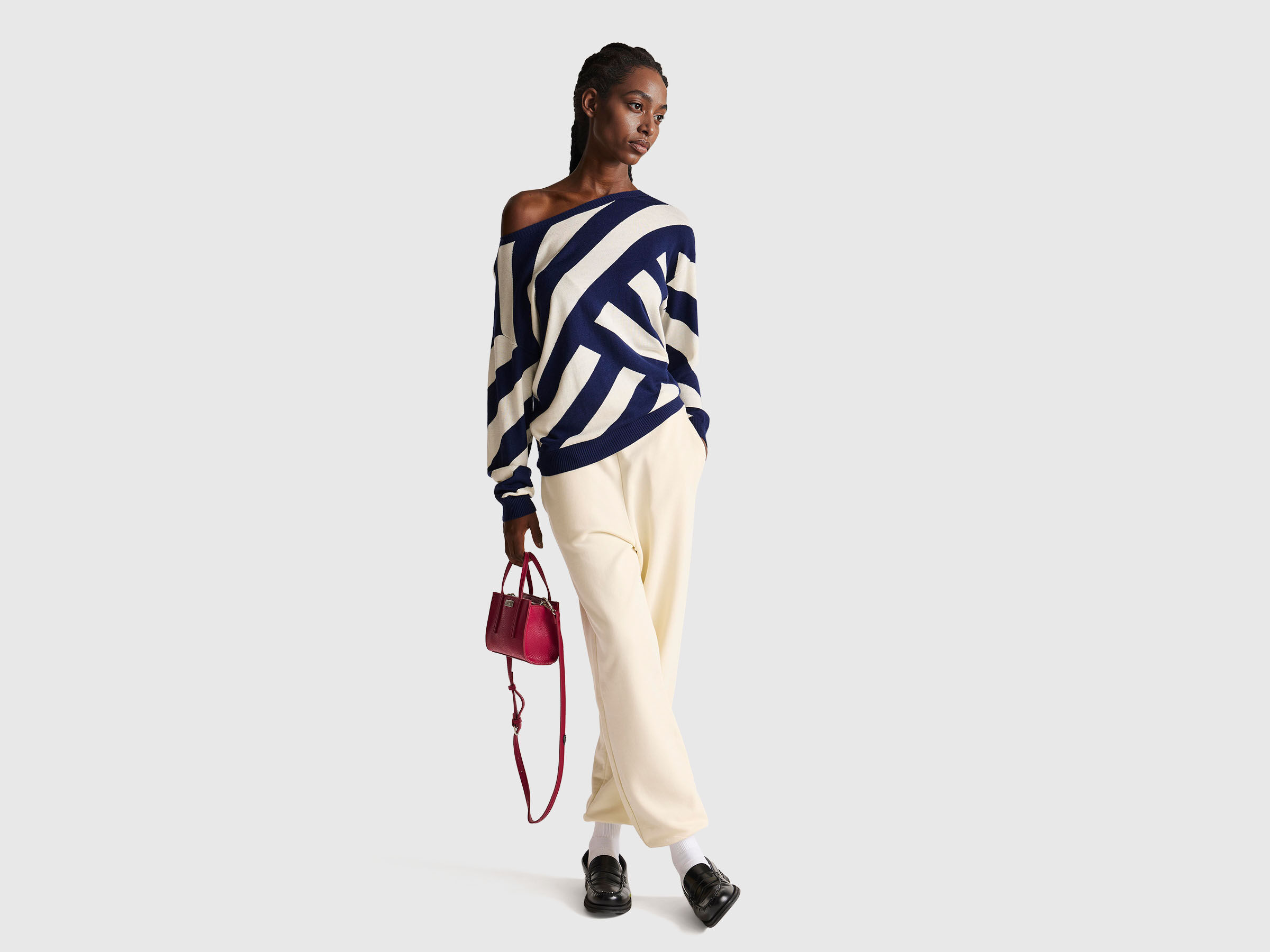 BOAT-NECK SWEAT.L/S Women image number 3